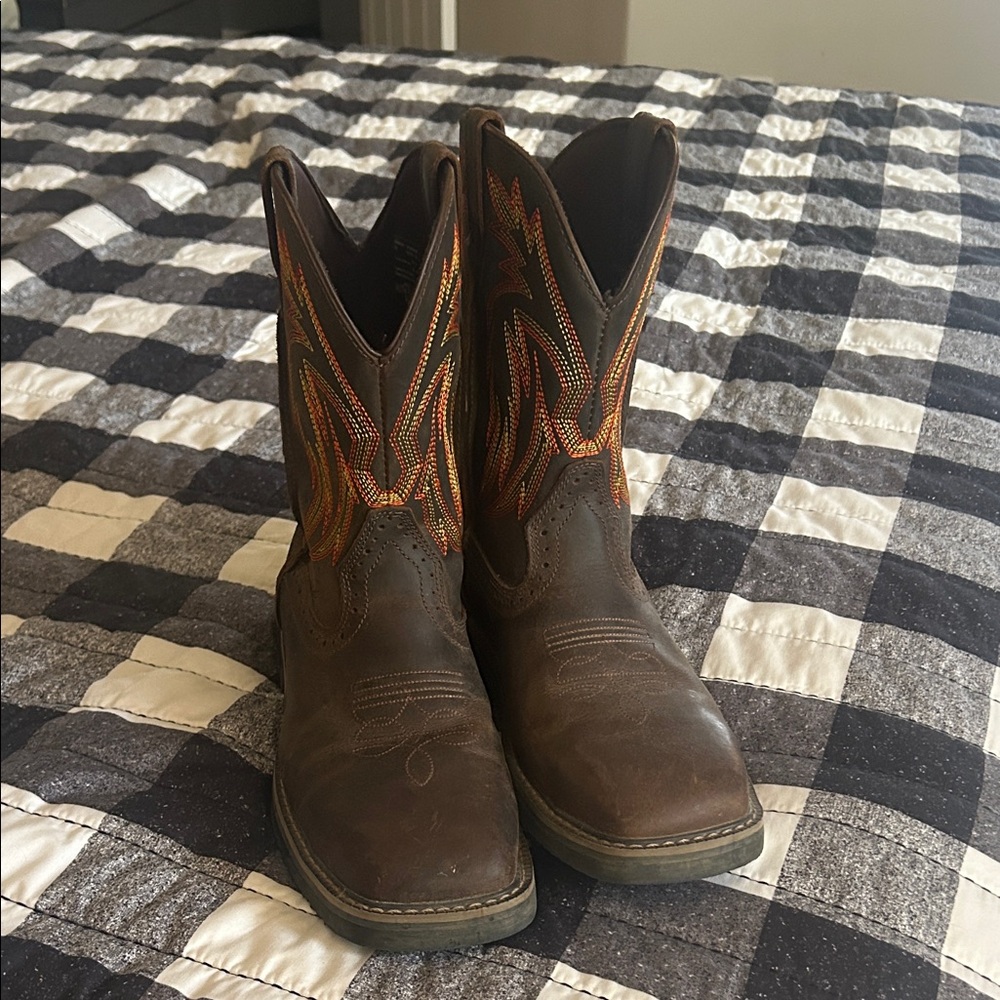 Brown Leather Cowboy Boots
